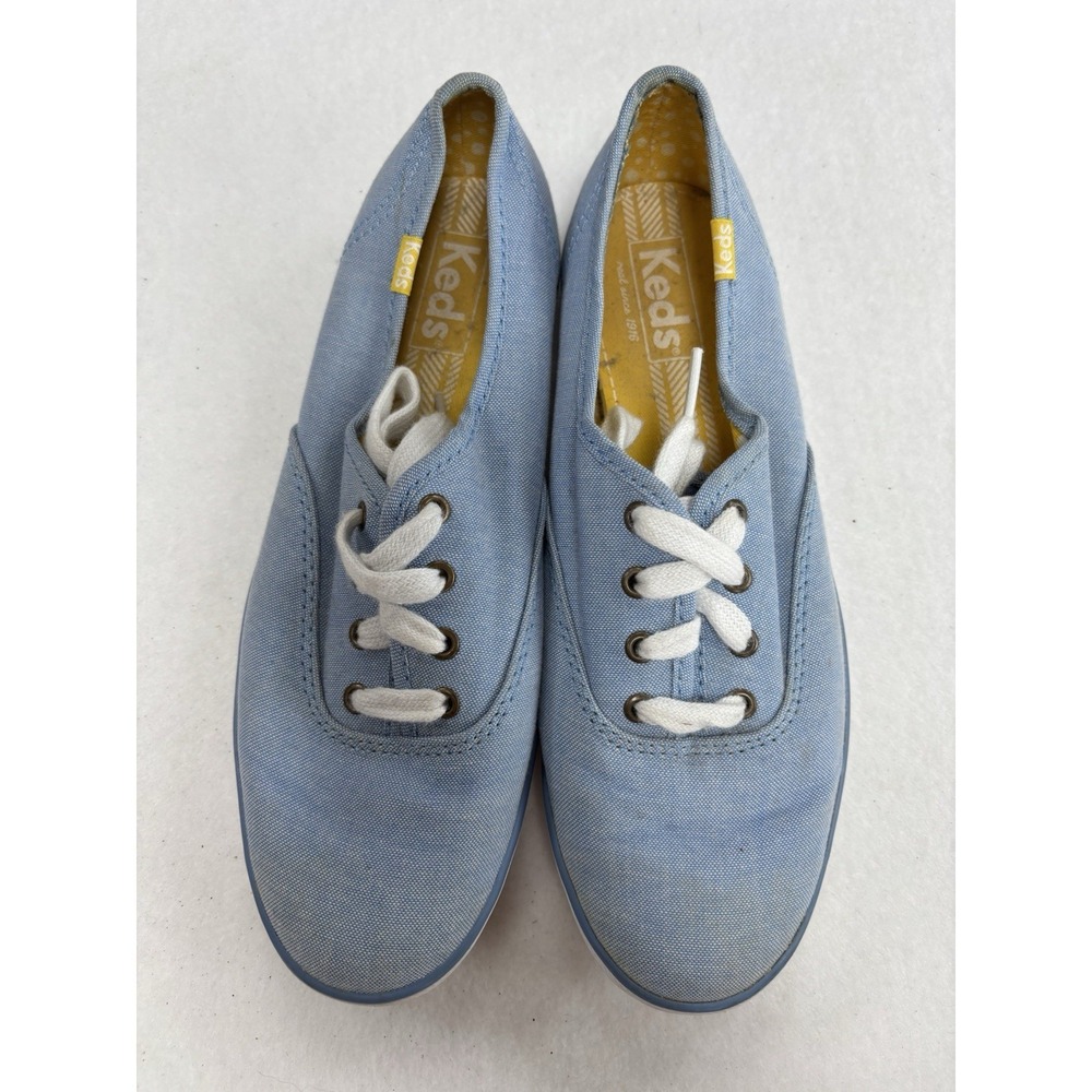 Keds Women's Denim Blue Canvas Lace-Up Casual Sneakers Round Toe US 6.5